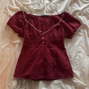 Brandy Melville Blair Plaid Top